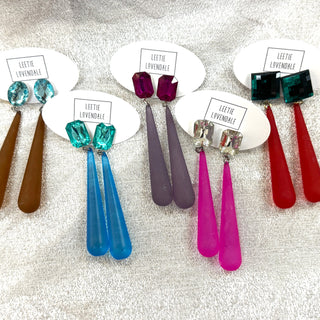 Shine On Statement Teardrop Earrings  - PREORDER