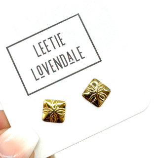 Flower Medallion Deadstock Stud Earrings  - PREORDER