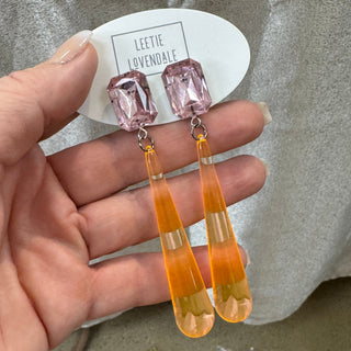 Shine On Statement Teardrop Earrings  - PREORDER