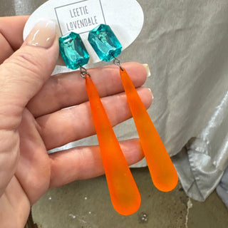 Shine On Statement Teardrop Earrings  - PREORDER