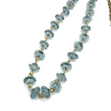 Teal Petite Scalledoped Amelia Necklace