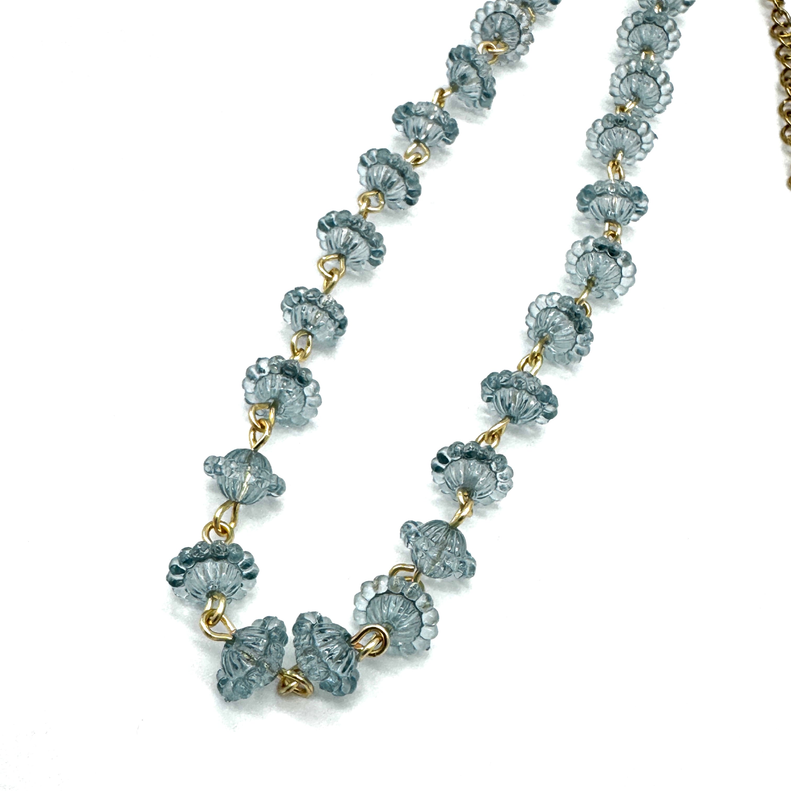 Teal Petite Scalledoped Amelia Necklace - PREORDER