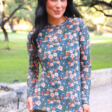 Kate Mesh Top- Gwen Floral - PREORDER