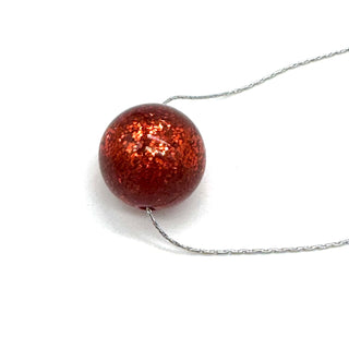 Glitter Ball Slide Necklace  - PREORDER