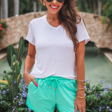 Solid Mint Everyday Shorts