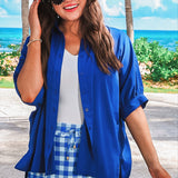 Shades of Blue Gingham Skort
