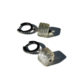 GlitterBox Huggie Drop Earrings  - PREORDER
