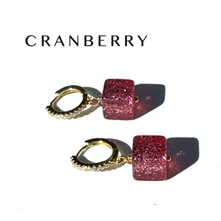 GlitterBox Huggie Drop Earrings  - PREORDER