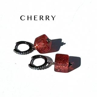 GlitterBox Huggie Drop Earrings  - PREORDER
