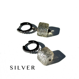GlitterBox Huggie Drop Earrings  - PREORDER