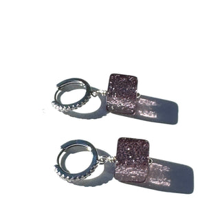GlitterBox Huggie Drop Earrings  - PREORDER