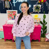 Darling Dot Pullover Top