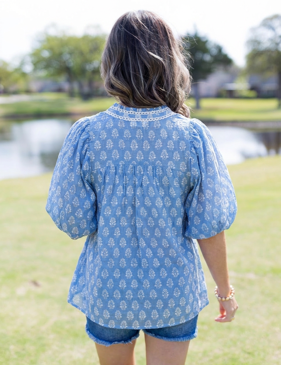 Baby Blue Bliss Top