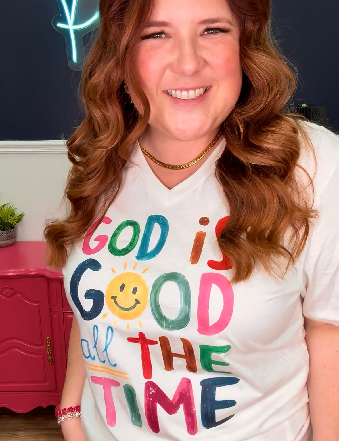 God Is Good All the Time Tee - Crew or VNeck