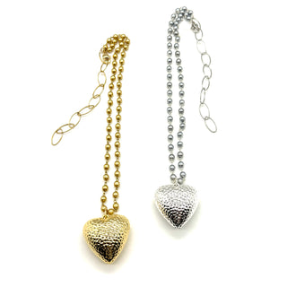 Hammered Heart Aleta Necklace  - PREORDER