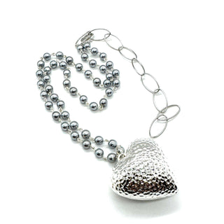 Hammered Heart Aleta Necklace  - PREORDER