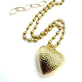 Hammered Heart Aleta Necklace  - PREORDER