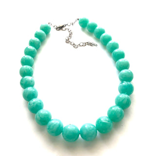 teal vintage necklace