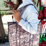 BIRDIE  Quilted Tote Bag in Dark Camo