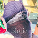BIRDIE  Quilted Tote Bag in Dark Camo