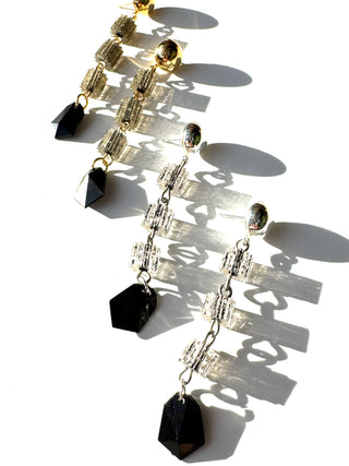 Glitterati Linked Drop Earrings  - PREORDER