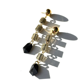 Glitterati Linked Drop Earrings  - PREORDER