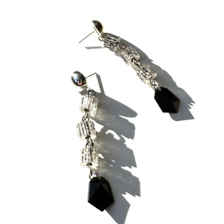 Glitterati Linked Drop Earrings  - PREORDER