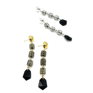 Glitterati Linked Drop Earrings  - PREORDER