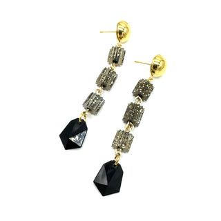 Glitterati Linked Drop Earrings  - PREORDER