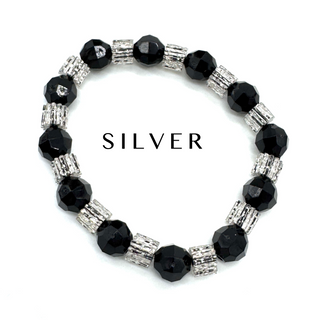 Glitterati Sleek & Faceted Stretch Bracelet  - PREORDER