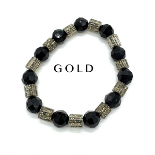 Glitterati Sleek & Faceted Stretch Bracelet  - PREORDER