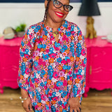 Dear Scarlett Lizzy Top In Chocolate Floral - LAST ONES FINAL SALE
