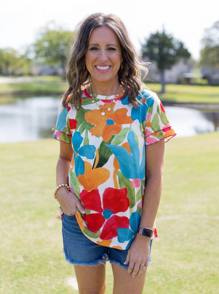 Watercolor Garden Top