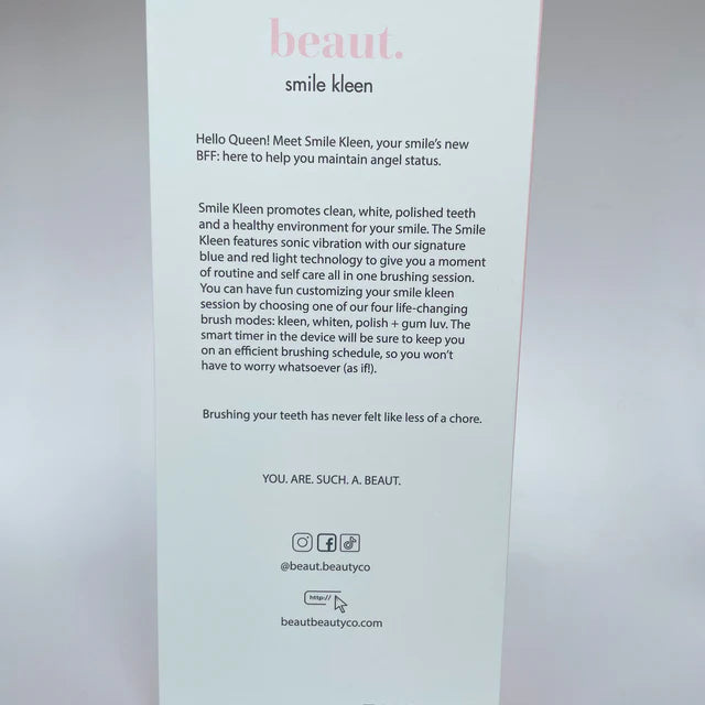 beaut. smile kleen toothbrush - white