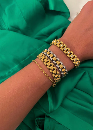 TWO TONED WATCH BAND BRACELET - PREORDER