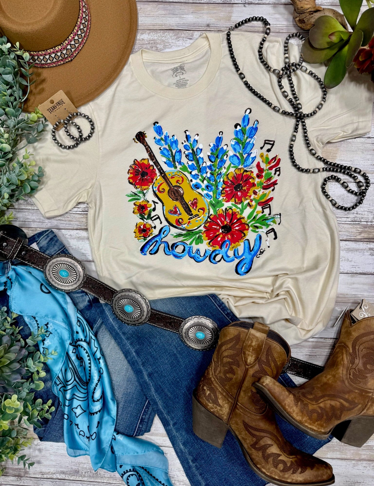 Callie Ann Stelter Bluebonnet Howdy Tee