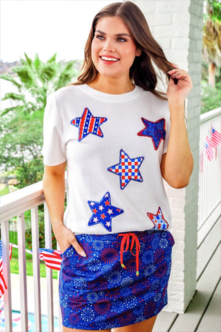 PREORDER- Patriotic Stars Patch Tee