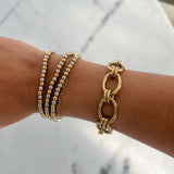 Two Toned Beaded Bracelet by Chan Sutt - PREORDER