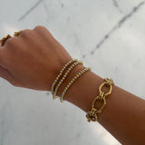 Two Toned Beaded Bracelet by Chan Sutt - PREORDER