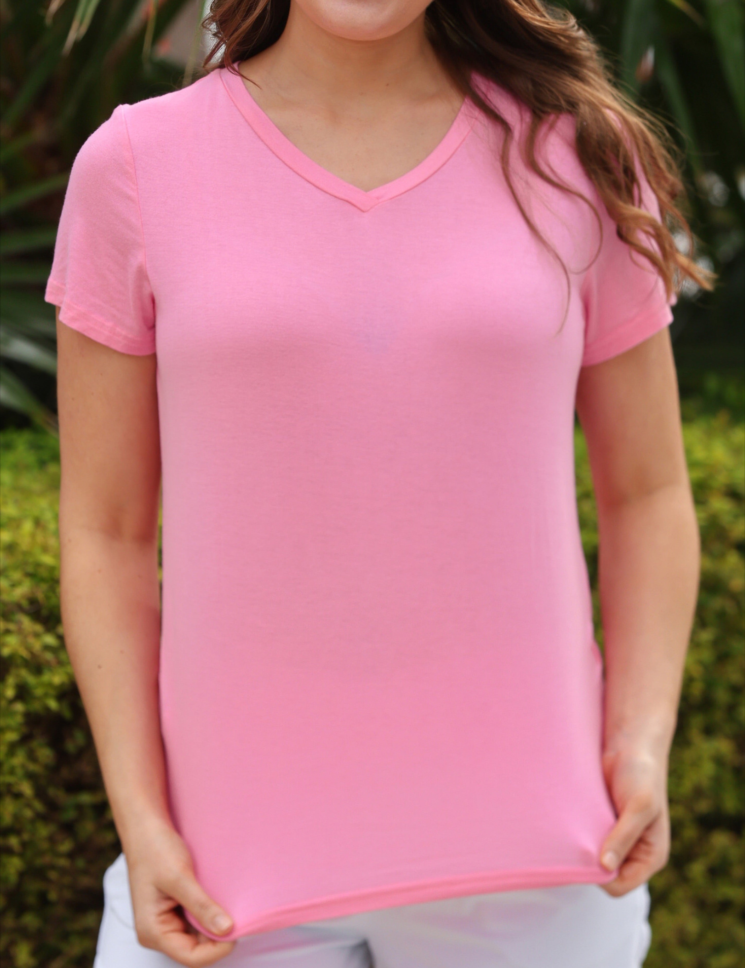 PREORDER- Jess Lea Basic Tee- Light Pink