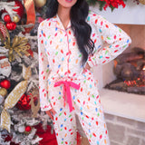 PREORDER- Wrapped in Lights Ruffle Pajama Set