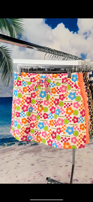 Jess Lea Check Tropics Skort - PREORDER