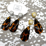 Leopard Lady PavÃ© Crystal Earrings