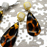 Leopard Lady PavÃ© Crystal Earrings
