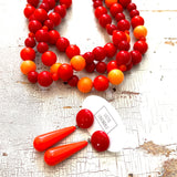Red Hot Morgan Necklace