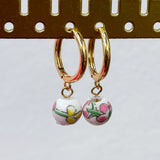Thalia Flower Hoop Earrings - LAST ONES FINAL SALE