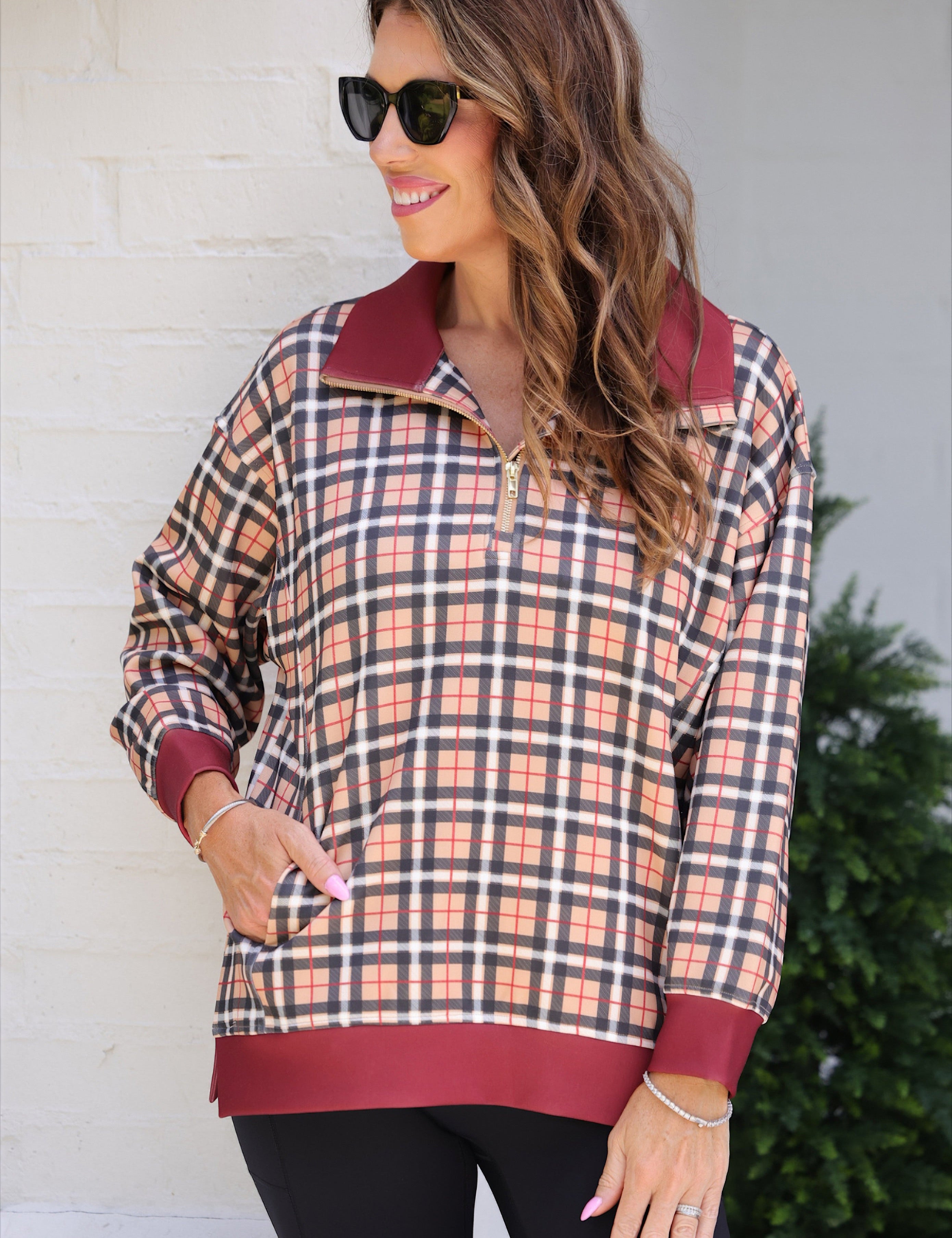 Everyday Pullover- Nora Plaid - PREORDER