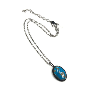 Turquoise Mosaic Oval Layering Necklace  - PREORDER