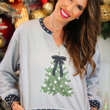PREORDER- Polka Dot Bow Tree Pullover