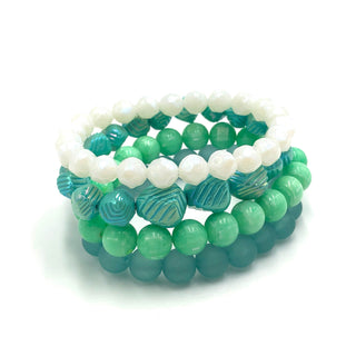 Acid Mint Stack & Stretch Bracelets Set  - PREORDER